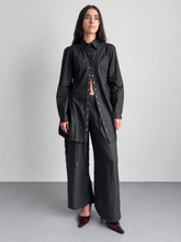 Load image into Gallery viewer, Vertigo Mercerized Black Midi Jacket
