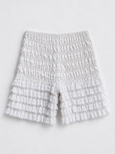 Load image into Gallery viewer, White Ruched Lace Bloomers