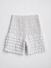 Load image into Gallery viewer, White Ruched Lace Bloomers