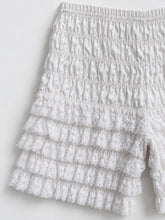 Load image into Gallery viewer, White Ruched Lace Bloomers