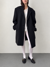 Load image into Gallery viewer, Charcol Wool Cashmere Coat M-L-XL