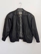 Load image into Gallery viewer, 90s Black Broken-In Bomber Jacket M