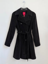 Load image into Gallery viewer, 90s Charcoal Corduroy Double Breasted Trench Coat L