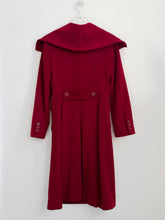 Load image into Gallery viewer, Y2K BCBGMaxazria Red Oversized Collar Wool Coat XXS
