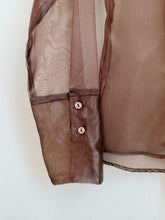 Load image into Gallery viewer, Tea Organza Blouse M-L