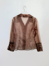 Load image into Gallery viewer, Tea Organza Blouse M-L