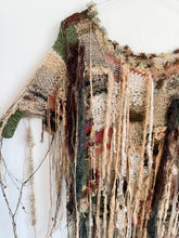 Load image into Gallery viewer, Art To Wear Knitted Fringe Top M