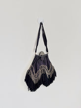 Load image into Gallery viewer, Victorian Beaded Fringe silk Purse