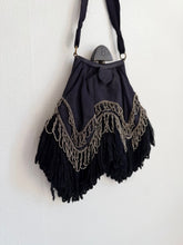 Load image into Gallery viewer, Victorian Beaded Fringe silk Purse