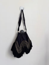 Load image into Gallery viewer, Victorian Beaded Fringe silk Purse