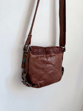 Load image into Gallery viewer, Brown Marbled Leather Crossbody Purse