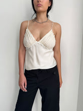 Load image into Gallery viewer, Ivory Silk Cami Top S-M