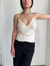 Load image into Gallery viewer, Ivory Silk Cami Top S-M