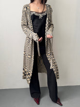 Load image into Gallery viewer, Y2K Marbled Silk Knit Belted Duster Cardigan M