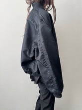 Load image into Gallery viewer, Black Aviator Bomber Jacket S-M-L