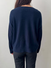 Load image into Gallery viewer, Nili Lotan Midnight Cashmere Sweater M
