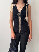 Load image into Gallery viewer, Guess Collection Ruched Lace Embellished Top S