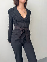 Load image into Gallery viewer, Pinstripe Midnight Blue Suit S-M