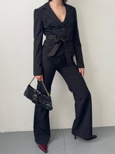 Load image into Gallery viewer, Pinstripe Midnight Blue Suit S-M