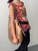 Load image into Gallery viewer, Fawn Distressed Braided Leather Bag