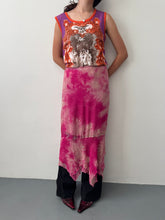 Load image into Gallery viewer, Pink Over-dyed Rhinestone Silk Skirt M