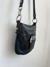 Load image into Gallery viewer, Black Leather Crossbody Purse