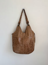 Load image into Gallery viewer, Fawn Distressed Braided Leather Bag