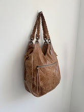 Load image into Gallery viewer, Fawn Distressed Braided Leather Bag